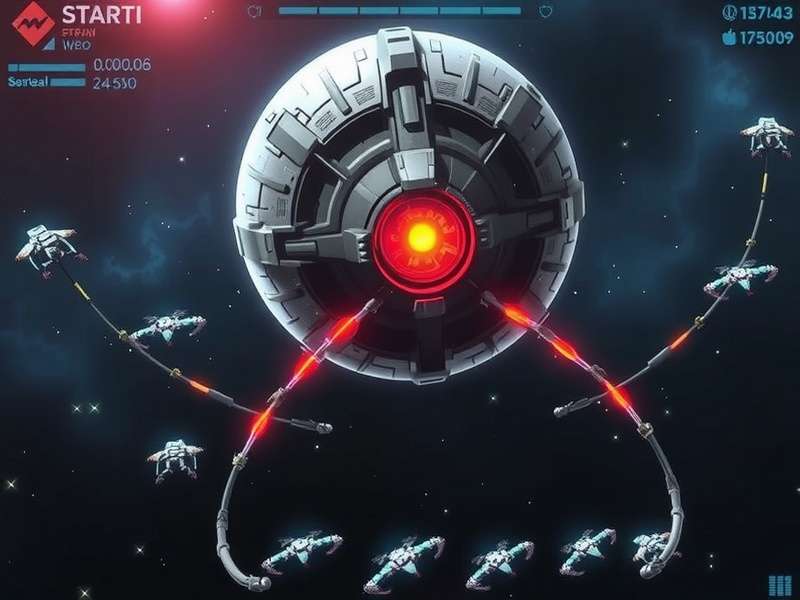 Nebula Trek Champion combat scene showing spaceship battle