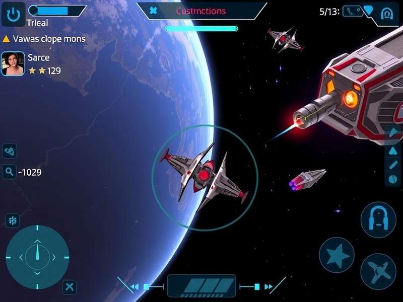 Nebula Trek Champion spaceship customization interface